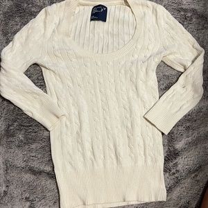 Cream knit sweater